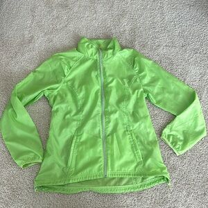 4/$20 ZELLA lime Green lightweight windbreaker women’s size large